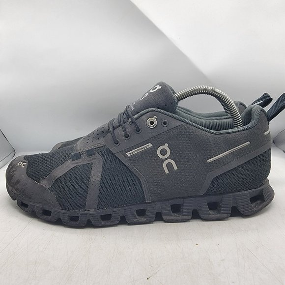 On Cloud Swiss Engineering Mens 8.5 Waterproof Black Running Shoes Sneakers - Picture 11 of 12